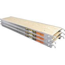 Metaltech 7ft.L x 19in.W Aluminum Platform with Plywood Deck 3-Pk. - Model Number M-MPP719K3