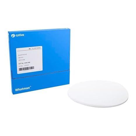 Whatman 1444-125 Ashless Quantitative Filter Paper, 12.5cm Diameter, 3 Micron, Grade 44 (Pack of 100)