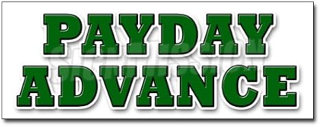 SignMission 24" Payday Advance Decal Sticker Quick ez Easy Credit Loans Fast Money Loan
