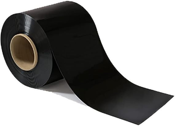 PVC Strip Curtain Door Bulk Roll Opaque Black Size 8" Wide x .08 Thick NSF/USDA Food Service Approved