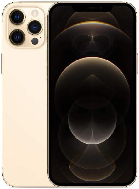Original Back Glass Replacement for 12 Pro Max All Carriers with Pre-Installed Adhesive and Repair Tool Kits (Gold)