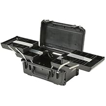 SKB iSeries Tool/Tech Box with Pull-Out Trays and Wheels, Durable Briefcase for Shooting Gear, Black (3i-2011-7B-TR)