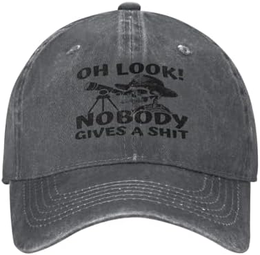 Oh Look Nobody Gives A Shit Hat A S,T Trucker Hat Cowboy Men Women Baseball Cap