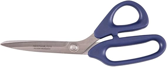 Klein Tools 7210 Scissors, Bent Trimmer with Plastic Handle for Right-Hand or Left-Hand Use, Cuts Fabrics, Paper, Plastics, More, 8-1/4-Inch