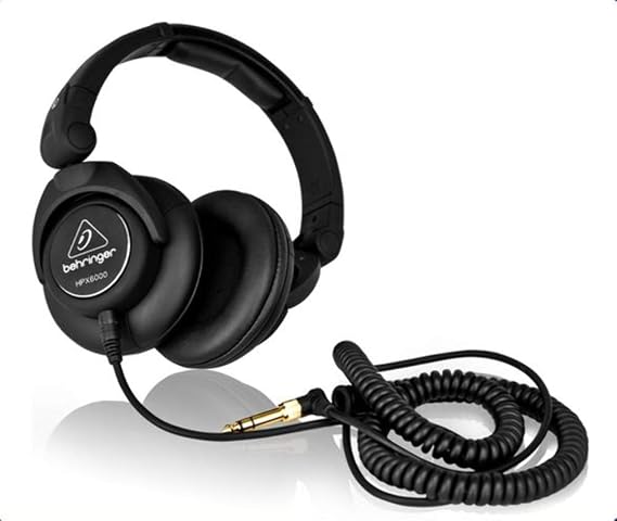 Behringer HPX6000 Professional DJ Headphones, Black