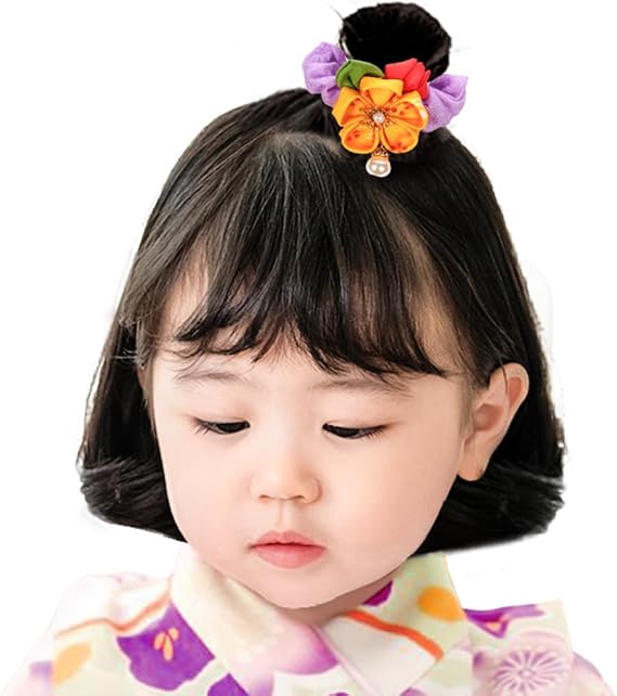 Hair Ornament, Shichi-Go-San 3 Years Old, Hakama, Japanese Kimono, Kimono, Graduation Ceremony, Yukata, Mami Craft, Flowers, Coming-of-Age Ceremony, Children's Kinematsuri, Hinamatsuri,
