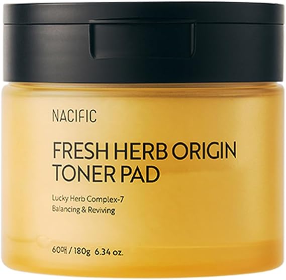 NACIFIC Fresh Herb Origin Cotton Facial Pads - Toner Pads 60 sheets for Radiance Hydration Skin's moisture barrier pH balance Exfoliating Korean skincare for All skin types