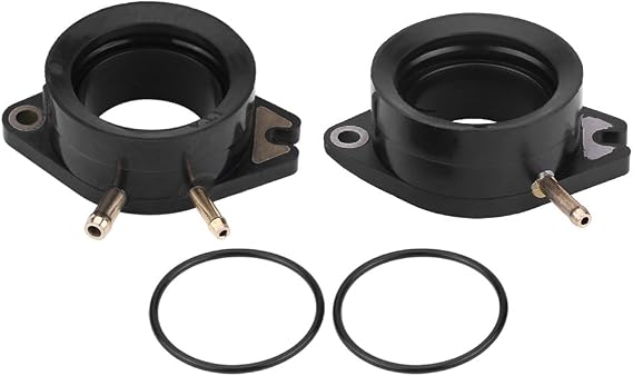 2PC Carburetor Intake Adapter Intake Manifold Boots, Joint Motorcycle Carb Adapter for 81-86 XV750 Virago 88-99 1100 XV1100 carburetor accessories