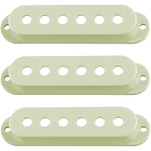 3PCS Pro Plastic 52/52/52mm Stratocaster Guitar Single Coil Pickup Covers Set for Import Strat Squier (Mint Green)