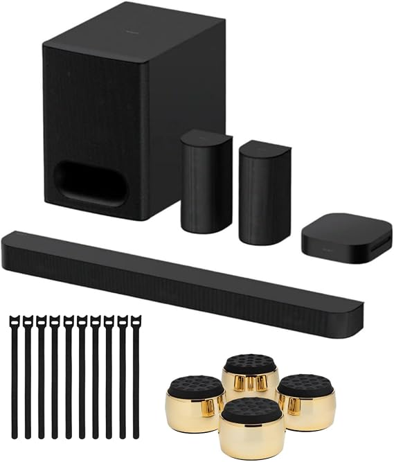 Sony BRAVIA Theater System 6 5.1ch Dolby Atmos Soundbar System Bundle | Subwoofer, Cable, (3 items)