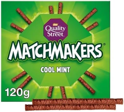 4 x Matchmakers Cool Mint Chocolate Box 120g Delicious Tasty And Twisty Treat Gift Hamper For Birthday,Christmas,Easter,New Year