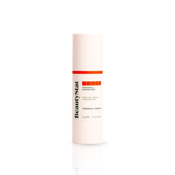 BeautyStat Universal C Skin Refiner - Vitamin C Serum for Face, 20% Pure L-Ascorbic Acid - Created by a 20+ Year Skincare Veteran Cosmetic Chemist (30ml / 1.0 oz)