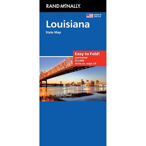 Rand McNally Easy to Fold: Louisiana Laminated Map