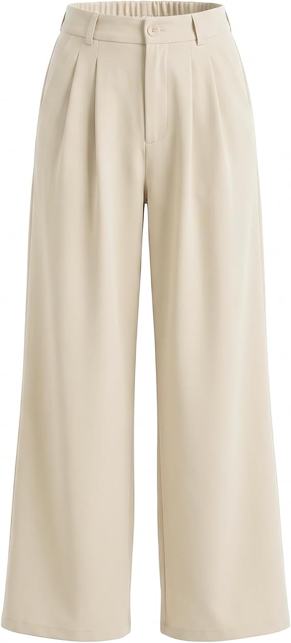 GRAPENT Wide Leg Pants for Women Work Business Casual High Waisted Dressy Pants Flowy Trousers Office