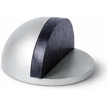 Yarımay Yapışkanlı Kapı Kolu Stoperi Tamponu, Metal Kapı Stopu (Saten)