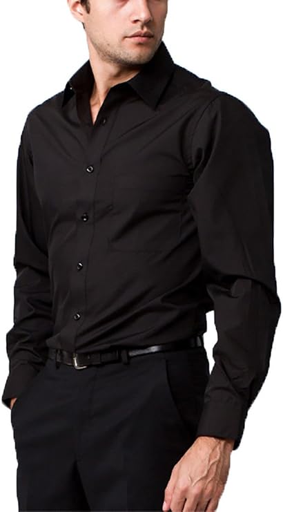 Marquis Men's Basic Slim Fit Dress Shirt
