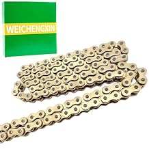 Gold 420 X-Ring Chain 132 Links with Connecting Master Link