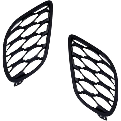 DAT AUTO PARTS Front Right Passenger & Left Driver Side Bumper Fog Light Cover Grille Set Of 2 Replacement For 2019-2022 Dodge Charger Black Textured PAIR CH1038213 CH1039213 68417499AA 68417498AA