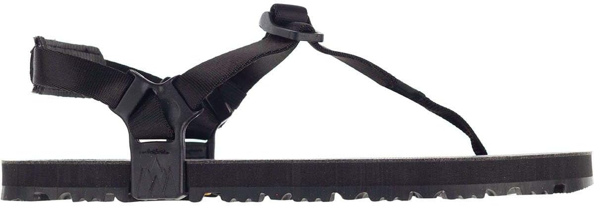 LUNA Sandals OSO Winged Edition | Unisex Athletic Sandals 9.2oz | 13mm (+4.5mm lugs) Vibram Sole | Ideal for Walking, Trail Running, Hiking, Camping, Traveling | Black Huarache Adjustable Fit Sanda (Men's 8.5 / Womens 10.5)