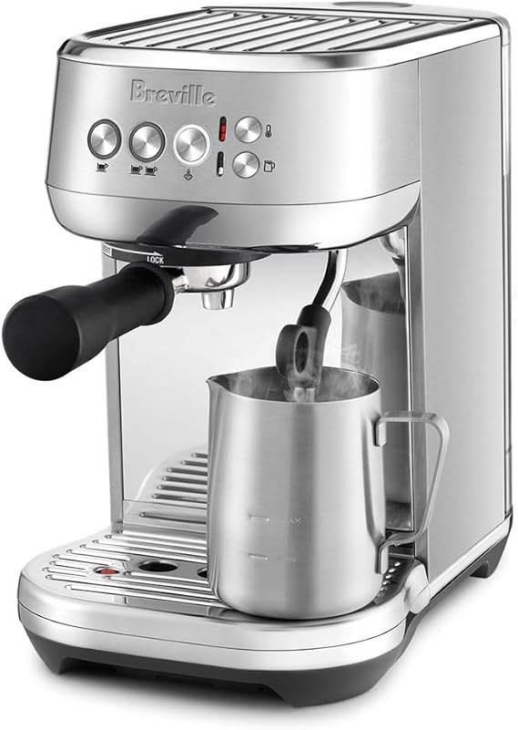 Breville BES500BSS Bambino Plus Espresso Machine, Brushed Stainless Steel