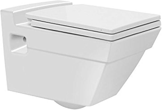 018000 Mona Ceramic Wall Mount Toilet, White