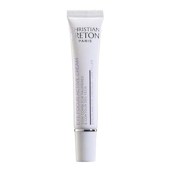 Christian Breton Eye Focus Active Cream - Deeply Hydrating Under Eye Cream for Smoothing Under Eyes - Squalane & Vitamin E - Ophthalmologist Tested, Made in France - 10 ml / 0.34 oz