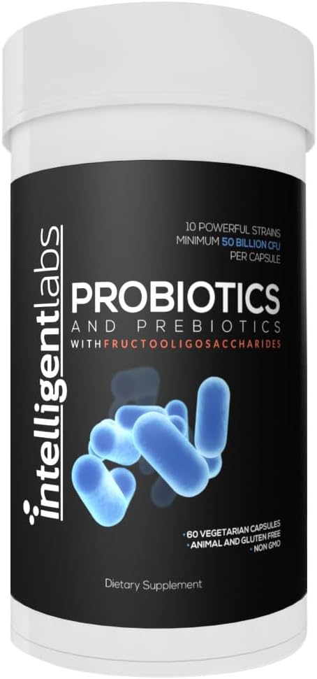Adult Probiotics & Prebiotics 50B CFU, for Gut Health, 60-day supply