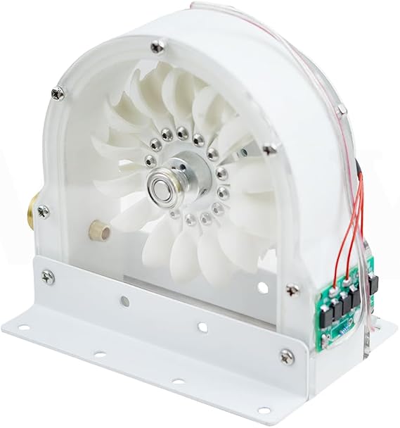 High-Efficiency Pelton Turbine, DIY Hydraulic Generator Pelton Water Turbine Impact Water Wheel Bucket Wheel