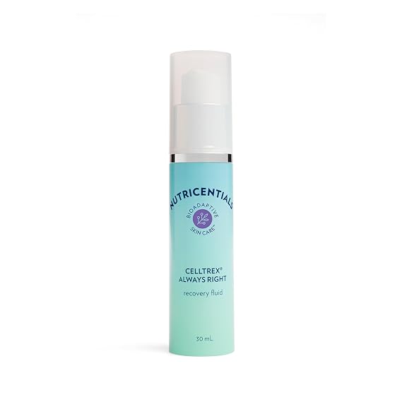 Nu Skin Nutricentials Celltrex Always Right Recovery Fluid | 1.0 Fl Oz | Lightweight hydrating serum with adaptogens and HydraFlex Blend for resilient, protected skin day and night