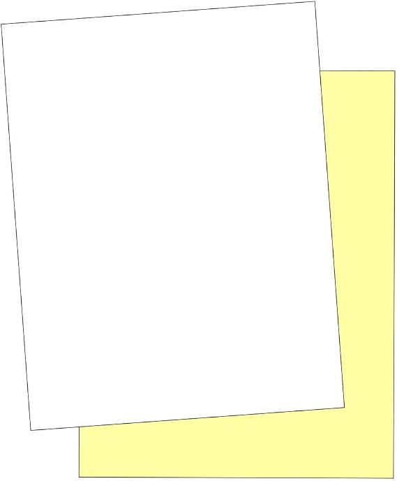 "Plain" Collated Color Paper (Not Carbonless) for Laser and Ink Jet Printers (2 Part, Case)