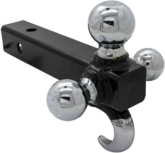 Extreme Max 5001.1367 Tri-Ball Trailer Hitch with Tow Hook