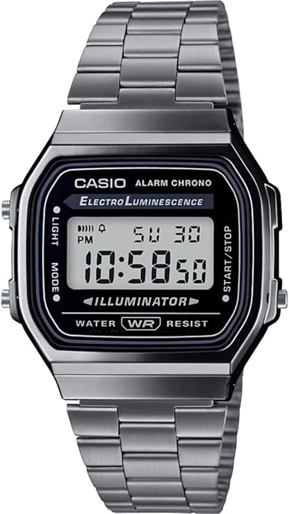 Casio Digital Watch Vintage Series A168 Men's Women's Kids International Model Parallel Import, Bracelet Type