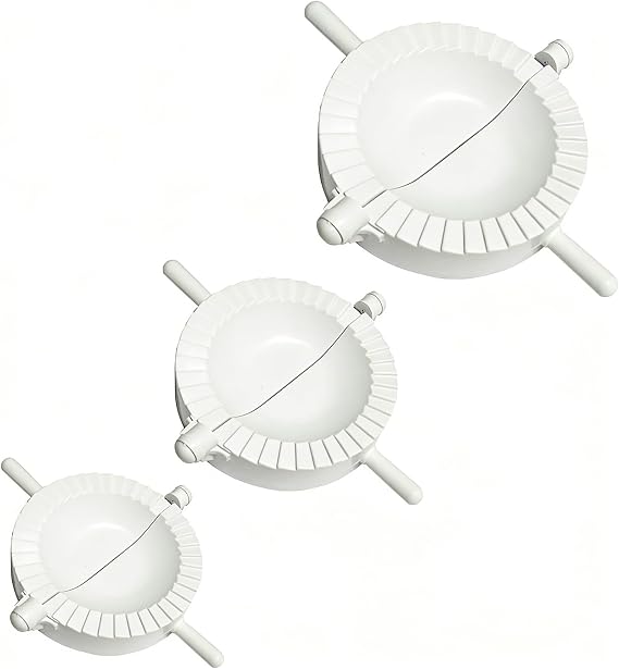 3 Pcs Dumpling Maker Mould, Manual Pastry Press for Ravioli Pierogi Wonton