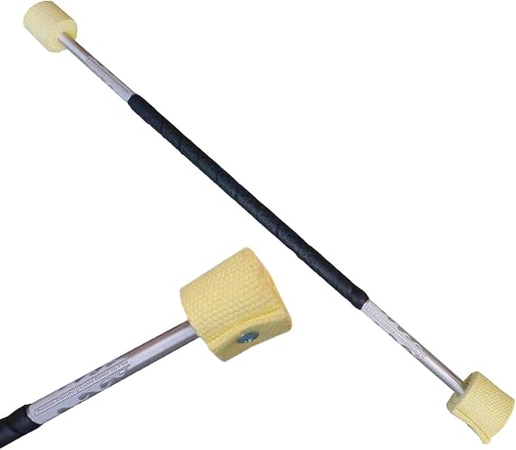 Fire Stick/Baton Double Staff, 2ft (24") with Wick Made of Kevlar, Cushion Grip (Sold Individually), By:Trick Concepts