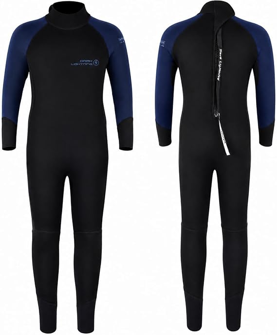 Kids Wetsuit for Boys Girls, 3/2mm Neoprene Shorty/Full Suit, Toddler Youth Thermal Swimsuit for Swimming, Surfing, Snorkeling, Beach and Pool