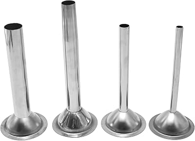 Stainless Steel Sausage Stuffer Tubes Food Meat Grinder Attachment Stainless Steel Sausage Stuffer Tubes for Meat Grinder Set of 4 #22
