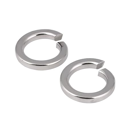 Junter 200pcs M2.5 2.5mm A2 Stainless Steel Split Lock Washers Spring Medium DIN127