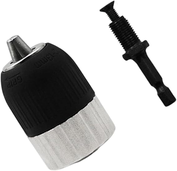 1.5-13Mm Keyless Drill Adapter Locking Adapter with Hexagonal Hexagonal Driver Conversion Tool Accessories Hand Drill Processor