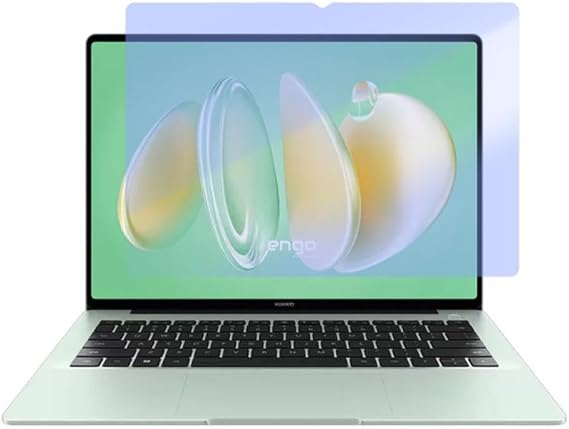 Engo Huawei Matebook 14 2024 14.2 İnç İle Uyumlu Ekran Koruyucu Notebook, 9H Temperli Kırılmaz Esnek Nano Cam, Çizilmeye Ve Darbeye Dayanıklı Laptop Koruma, HD Şeffaf