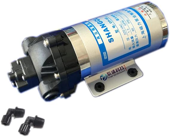 Mini Power Small Pump DP-60 Self-Priming Diaphragm Water Pump 12V/24V/220V 40W High Pressure Booster Water Pump 3L/M Max (Voltage : 12V)