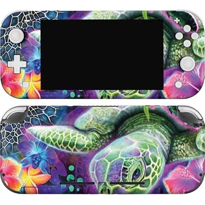Skinit Decal Gaming Skin Compatible with Nintendo Switch Lite - Officially Licensed Rainbow Sea Turtles by Sheena Pike Design