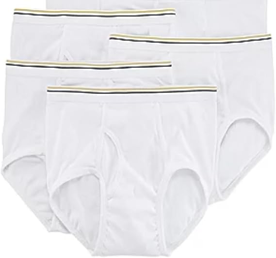Stafford 4 Pack 100% Cotton Full-Cut Briefs White (32)