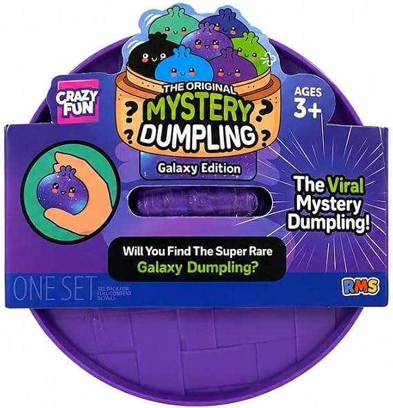 The Original Mystery Dumpling Squishy Toy 3.5 Inch Diameter (Galaxy Edition)
