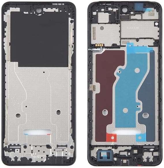 Cell Phone Replacement for ZTE Blade A75 4G / V60 Smart Front Housing LCD Frame Bezel Plate (Black) Spare Parts