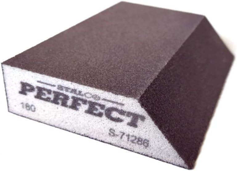 Stalco Perfect Sanding Sponge Grit 180 Angled Sanding Block Sanding Pad