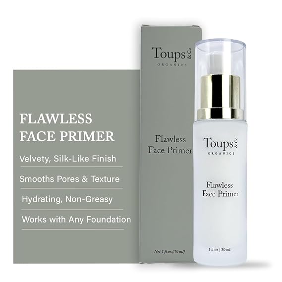 Toups & Co Flawless Face Primer | Velvety Smooth, Silk-Like Finish | Pore-Minimizing, Hydrating & Antioxidant-Rich | Non-Comedogenic, Humidity-Proof Base for Any Foundation