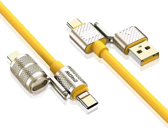 Codegen 240W 4 in 1 USB C - Lightning PD Quickcharge 2 mt Telefon Tablet Notebook Silikon Metal Hızlı Şarj Kablosu CDG-CNV88