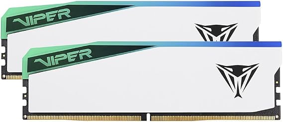 Patriot Memory Viper Elite 5 RGB DDR5 RAM 32GB (2X16GB) 6600MT/s CL36 1.4v UDIMM Desktop Gaming Memory Kit Compatible with Intel XMP - PVER532G66C36KW