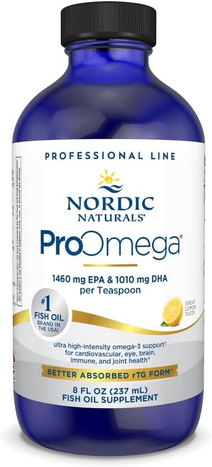 Nordic Naturals ProOmega Liquid, 2840mg EPA DHA, High Potency Fish Oil - 8oz