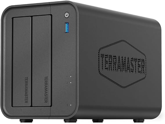 TERRAMASTER F2-425 2-Bay NAS Intel x86 Quad-Core CPU 4GB RAM (Diskless)